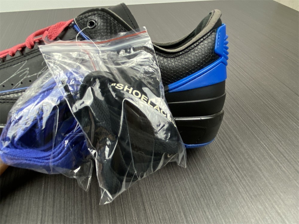 Off-White Air Jordan 2 Black Blue DJ4375-004