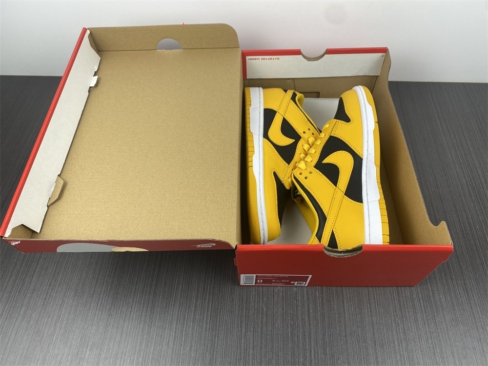 Nike Dunk Low Iowa Black Goldenrod White DD1391-004