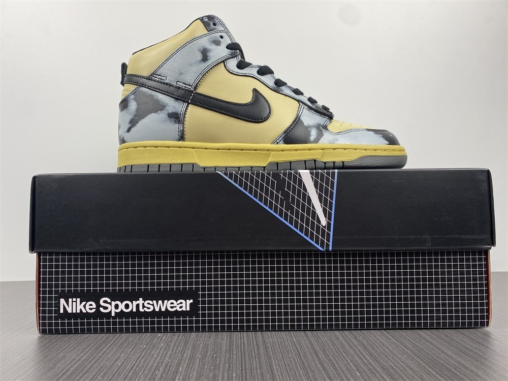Nike Dunk High "Black Acid Wash" DD9404-700