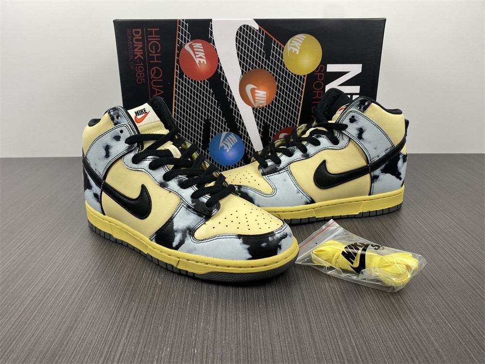 Nike Dunk High "Black Acid Wash" DD9404-700