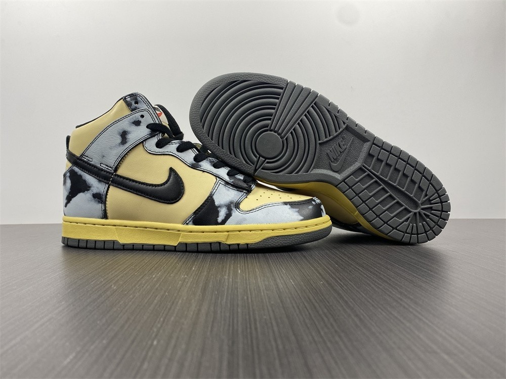 Nike Dunk High "Black Acid Wash" DD9404-700
