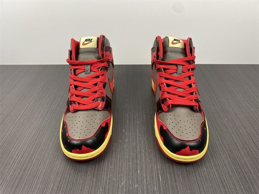 Nike Dunk High 1985 Red Acid Wash - DD9404-600