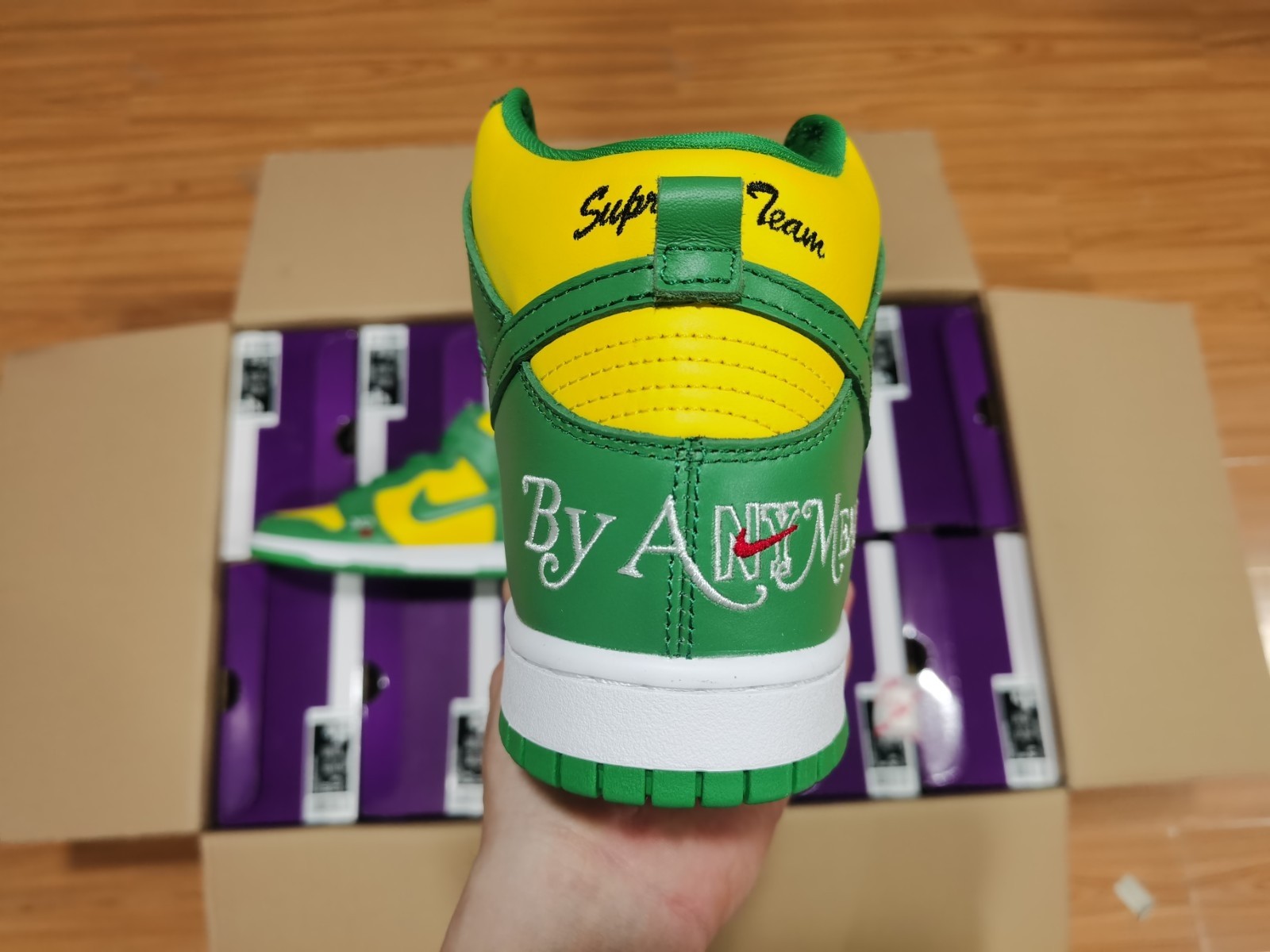 Nike SB Dunk High S*p*e By Any Means Brazil DN3741-700