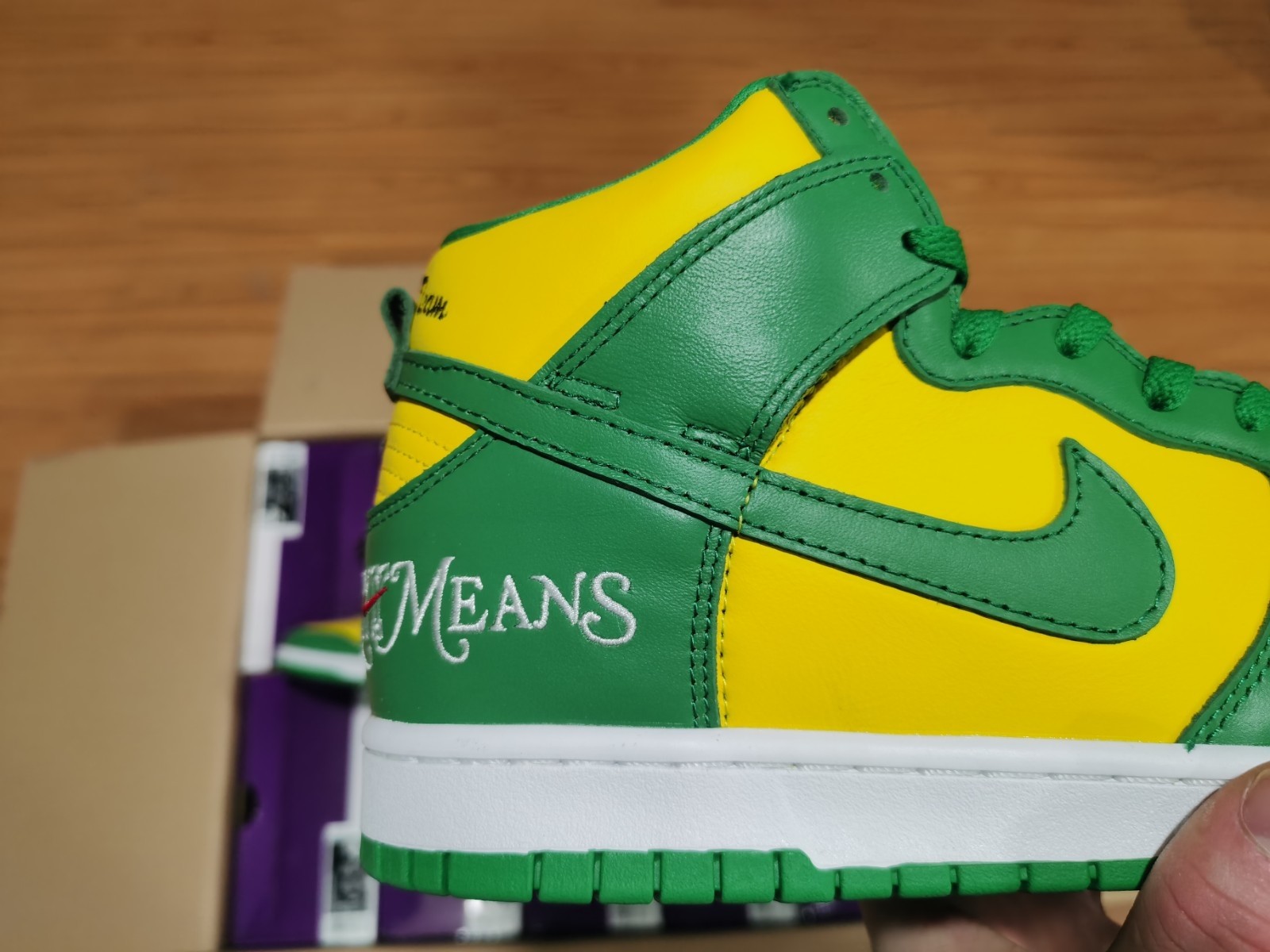 Nike SB Dunk High S*p*e By Any Means Brazil DN3741-700