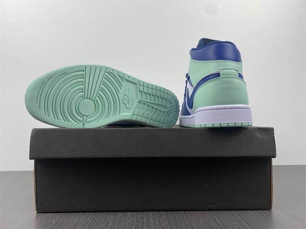 Air Jordan 1 Mid Blue Mint - 554724-413