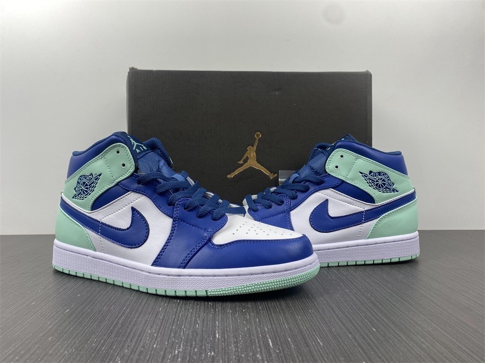 Air Jordan 1 Mid Blue Mint - 554724-413