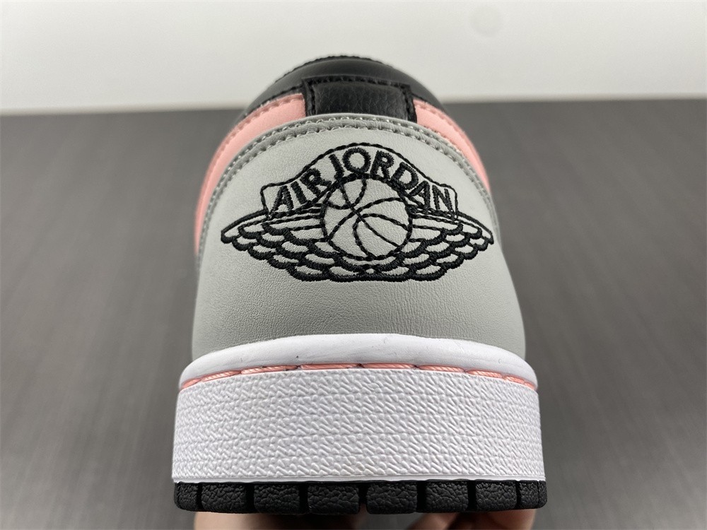 Air Jordan 1 Low White Grey Black Pink 553558-062