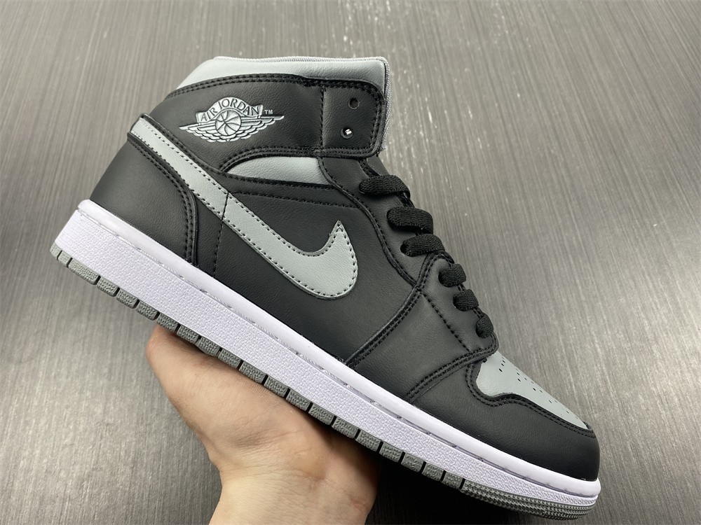 Air Jordan 1 Mid WMNS "Black/Grey" BQ6472-007