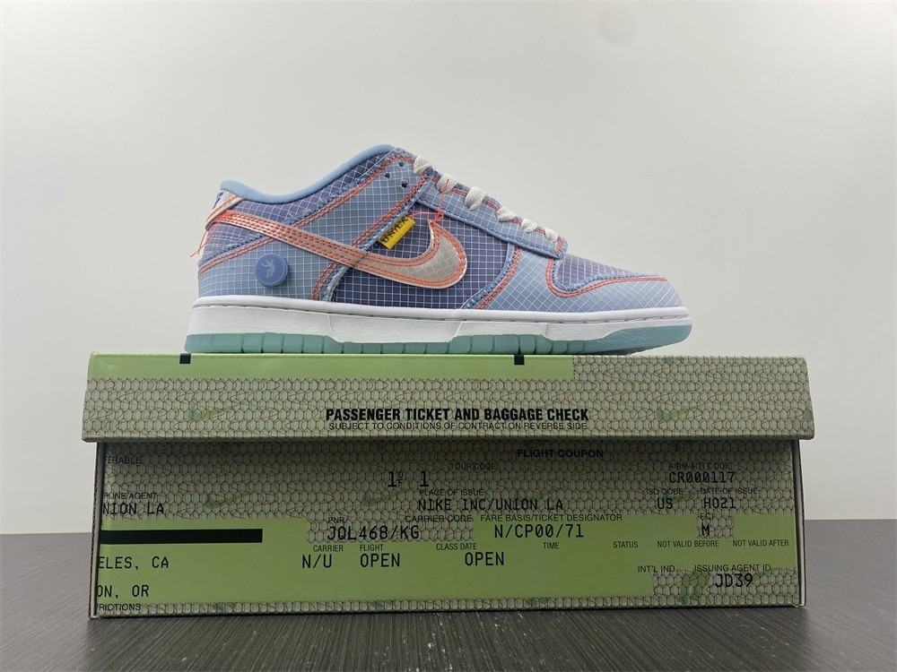 Union x Nike Dunk Low Blue DJ9649-400
