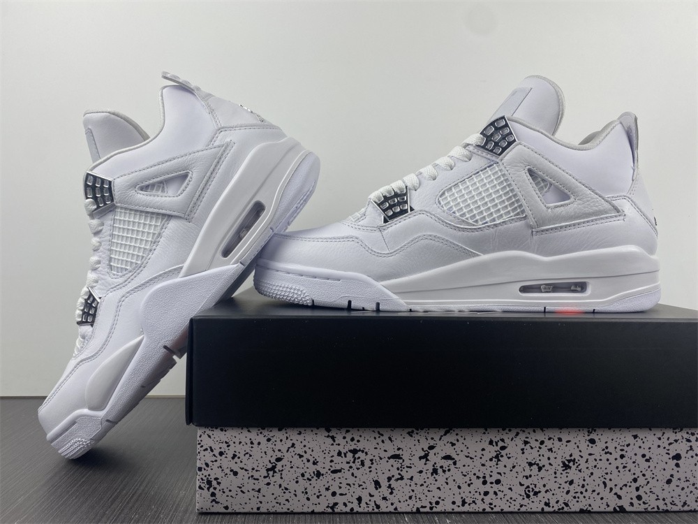 Air Jordan 4 Retro “Pure Money” White  308497-100