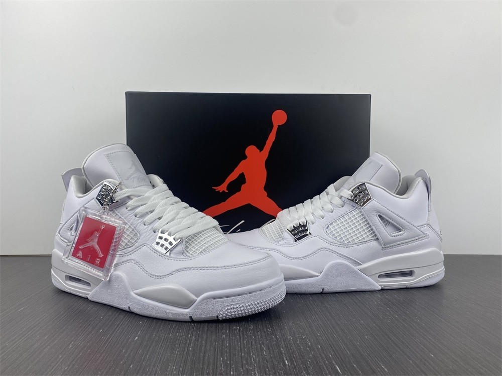 Air Jordan 4 Retro “Pure Money” White  308497-100