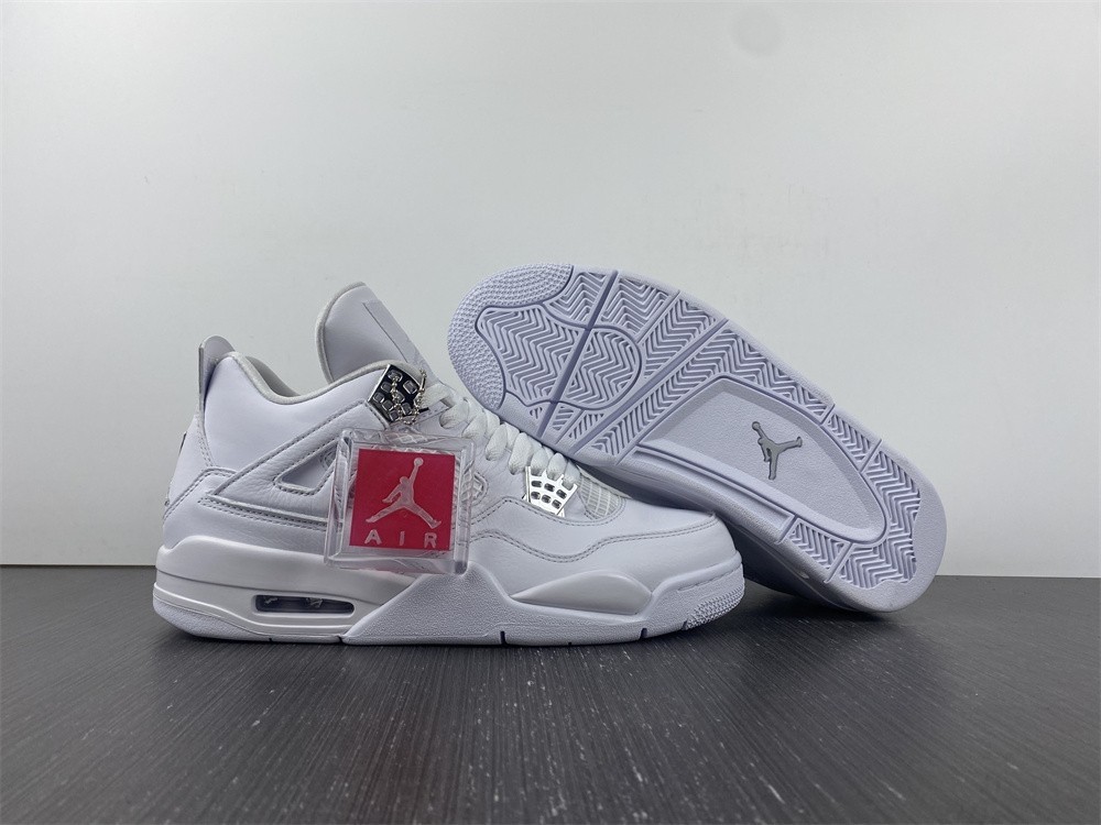Air Jordan 4 Retro “Pure Money” White  308497-100