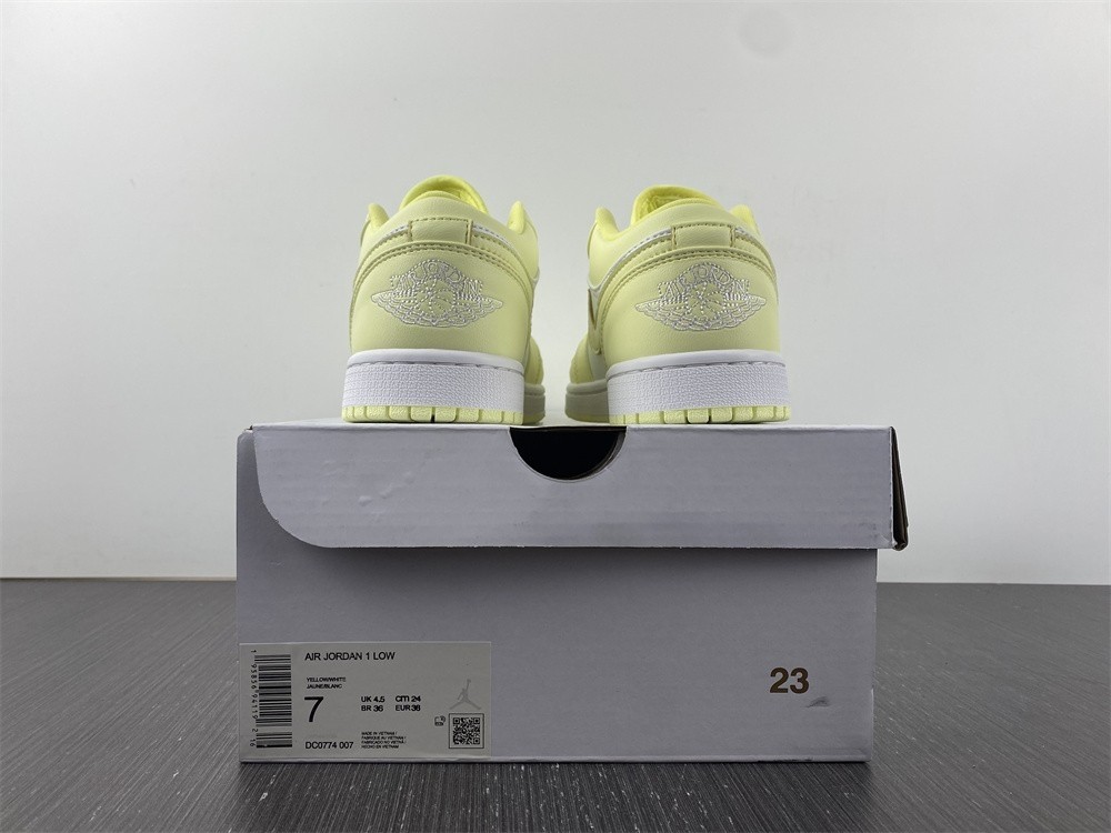 Air Jordan 1 Low "White/Lemonade" DC0774-007