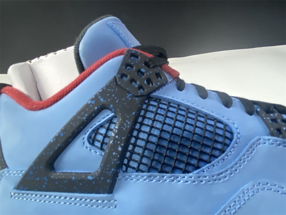 Travis Scott x Air Jordan 4 “Houston Oilers”  University Blue 308497-406