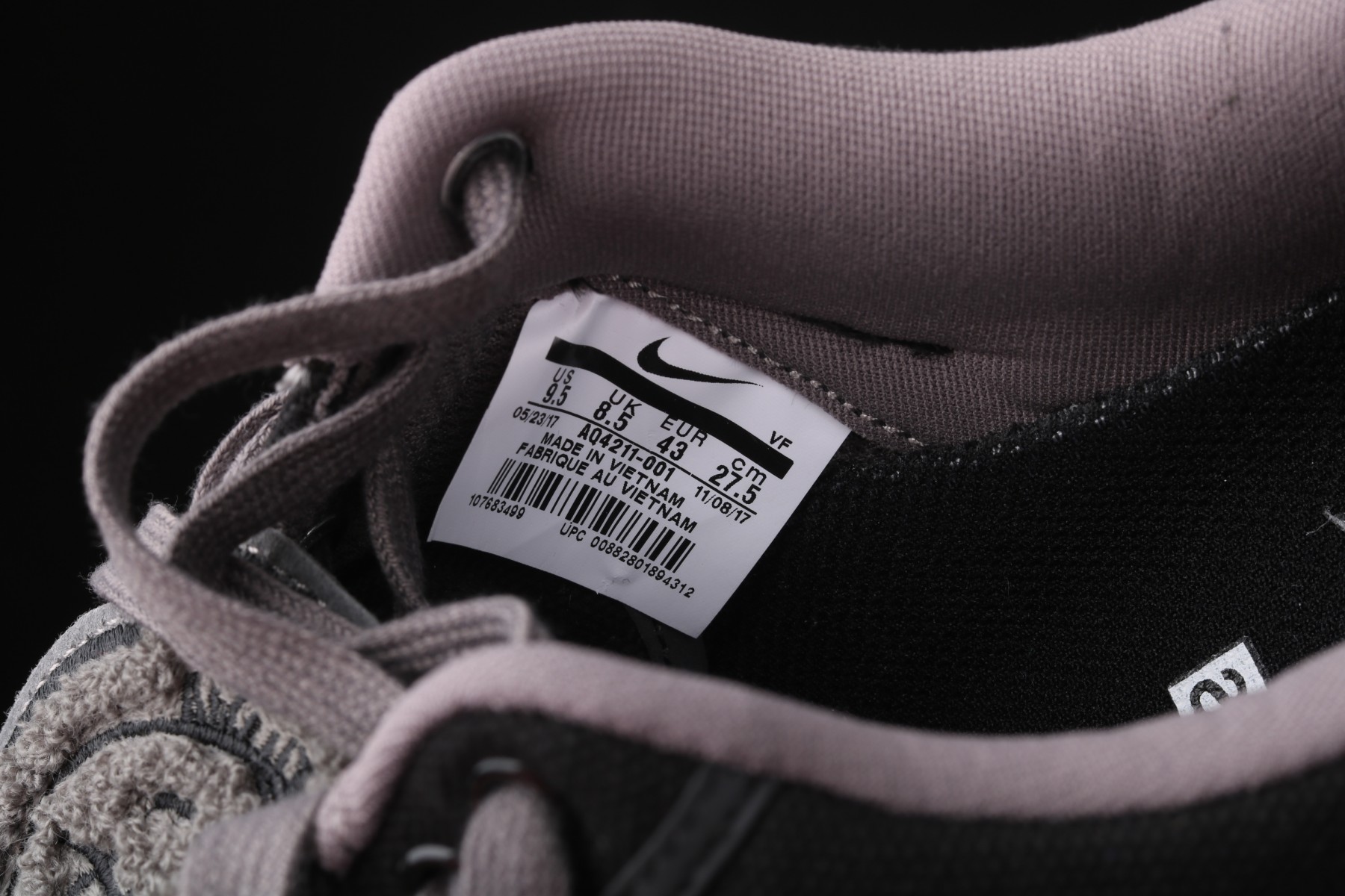 Travis Scott Nike Air Force 1 BLACK AQ4211-001