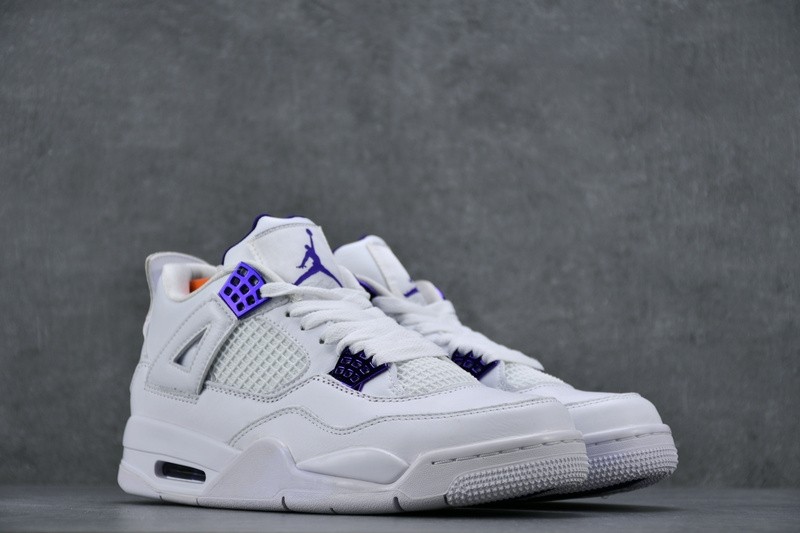 Air Jordan 4 Retro “Pure Money” white purple CT8527-115