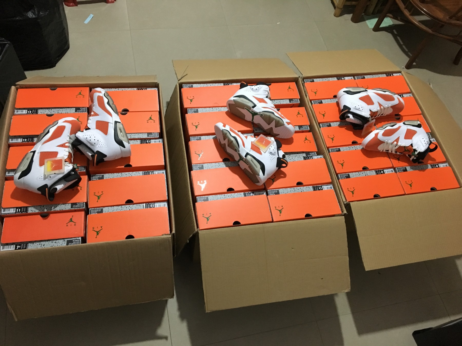 AIR JORDAN 6 RETRO NRG G8RD "GATORADE" orange mens 384664-145