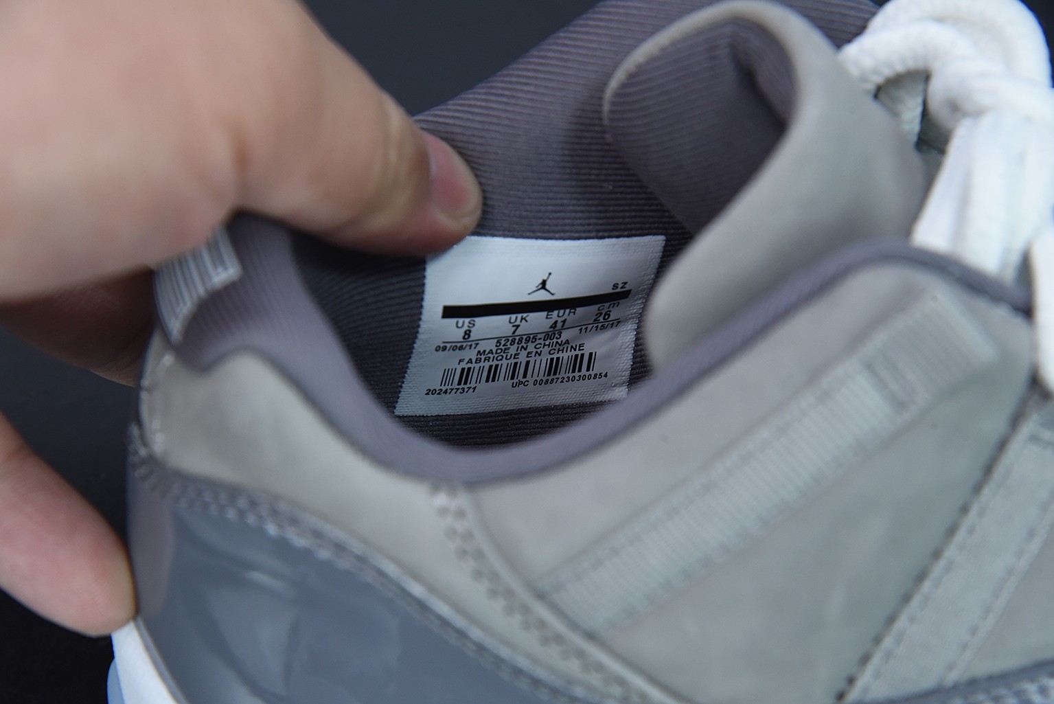 Air Jordan 11 Retro Low Cool Grey - 528895-003