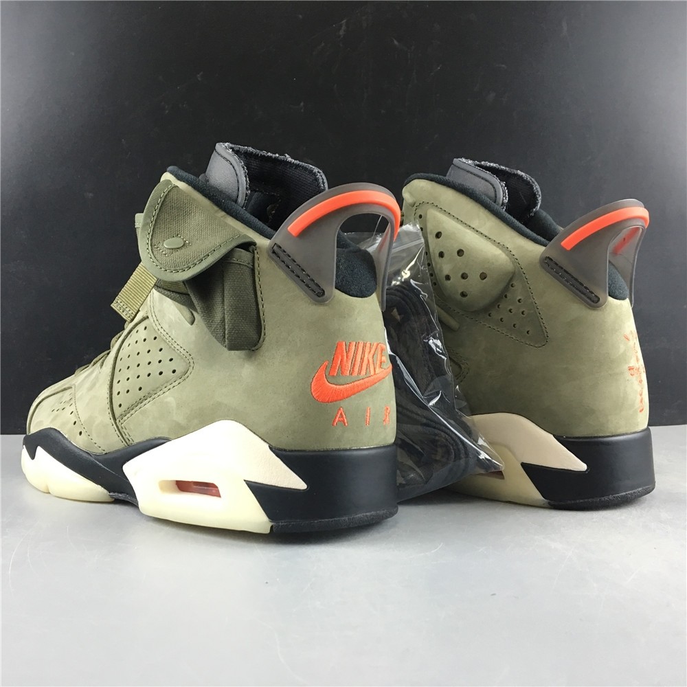 Travis Scott Air Jordan 6 Medium Olive Cactus Jack CN1084-200