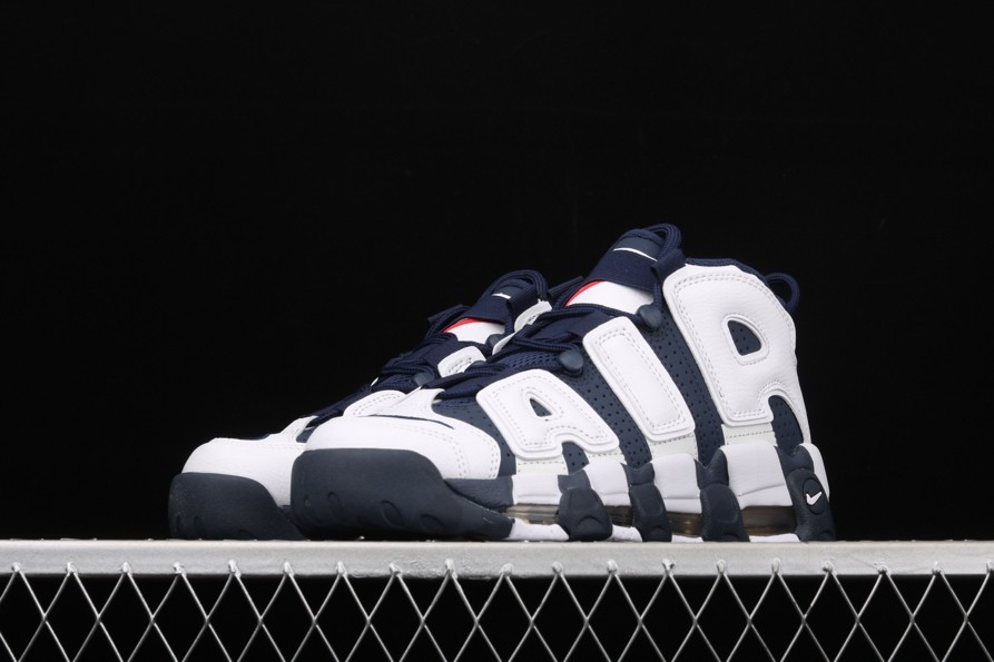 Nike Air More Uptempo “Olympic” White/Midnight Navy  414962-104