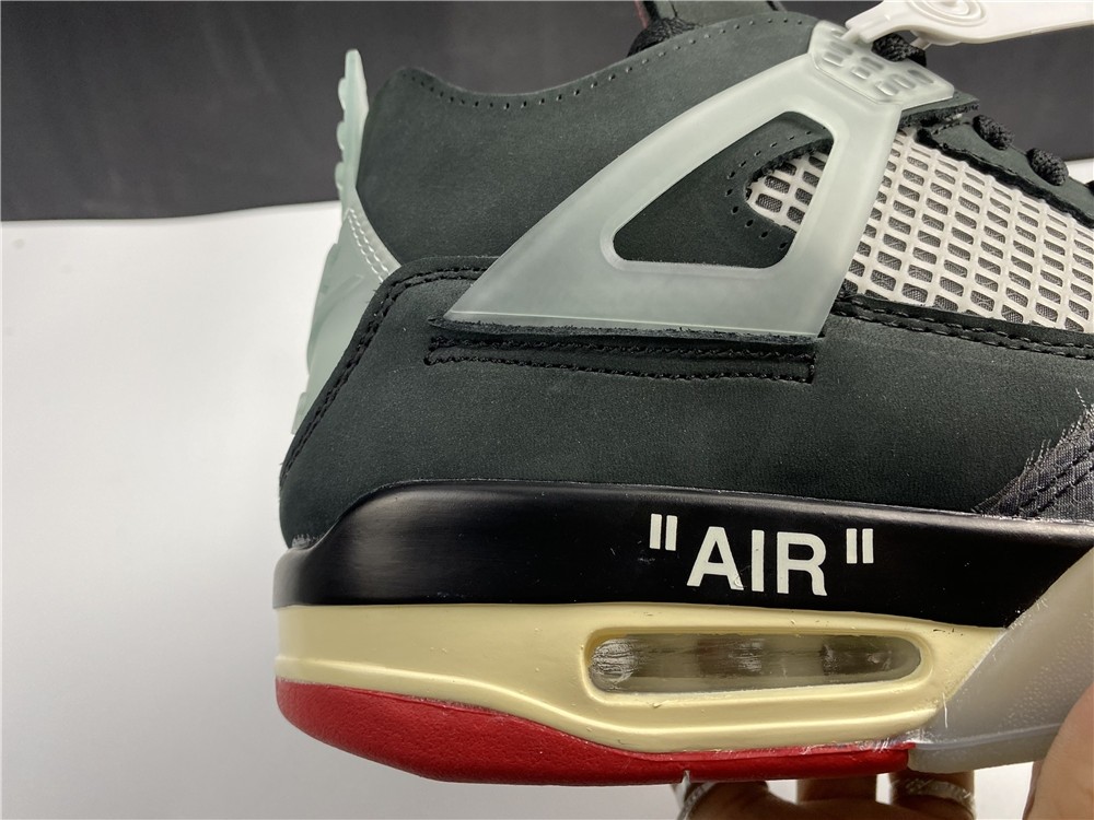 OFF-WHITE x Air Jordan 4 “Bred” CV9388-001