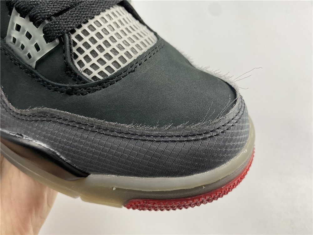 OFF-WHITE x Air Jordan 4 “Bred” CV9388-001