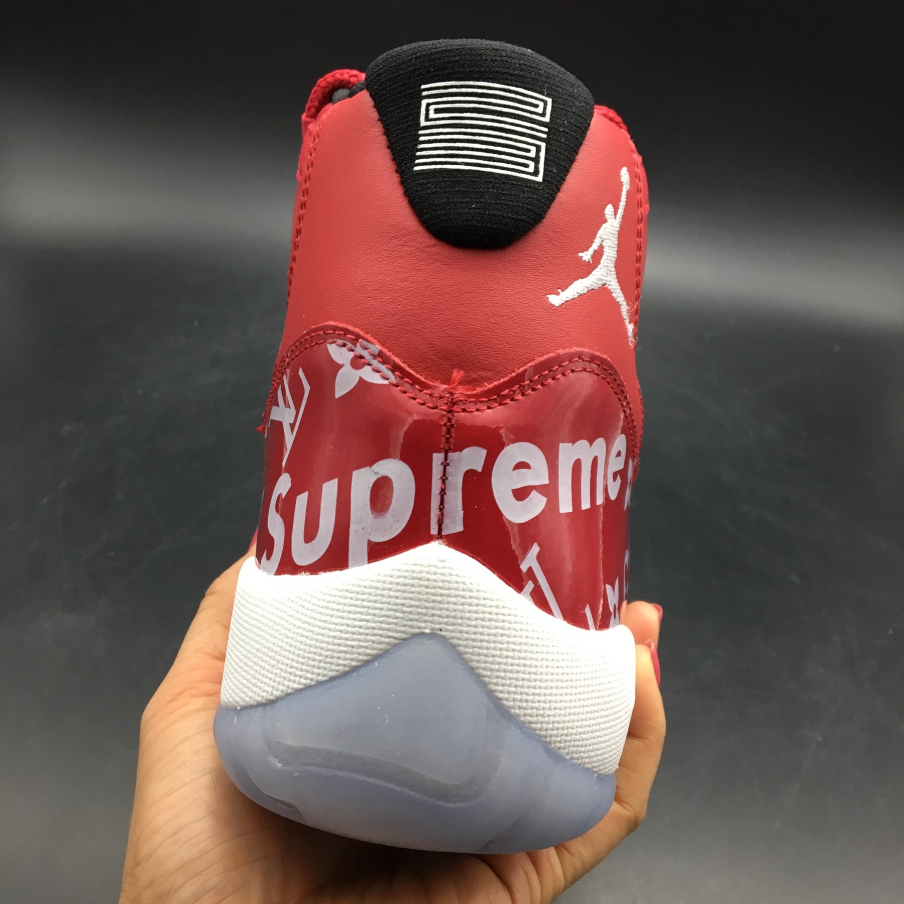 Air Jordans 11 Retro L x S Custom Red White 378037-624