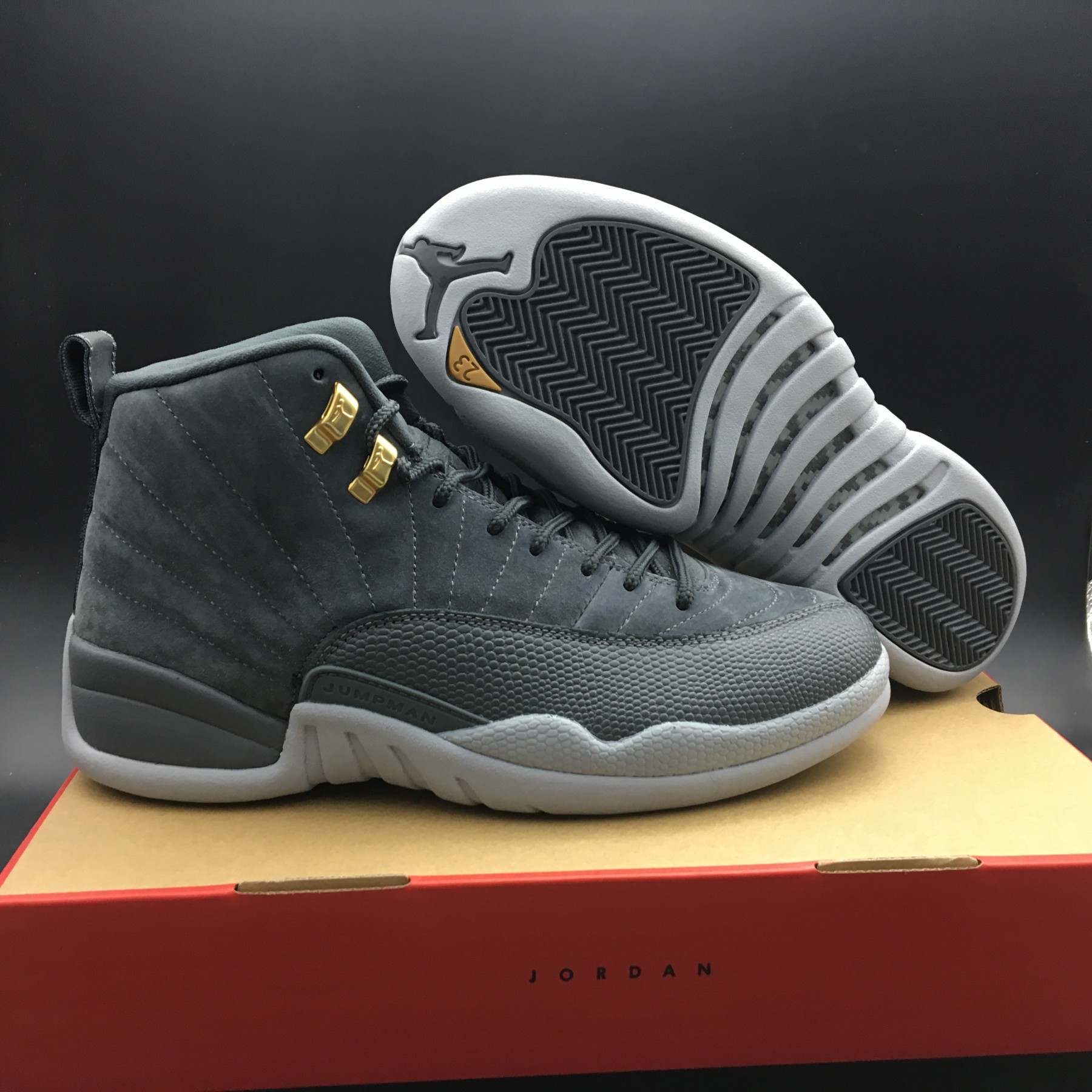 AIR JORDAN 12 RETRO "DARK GREY" 130690-005