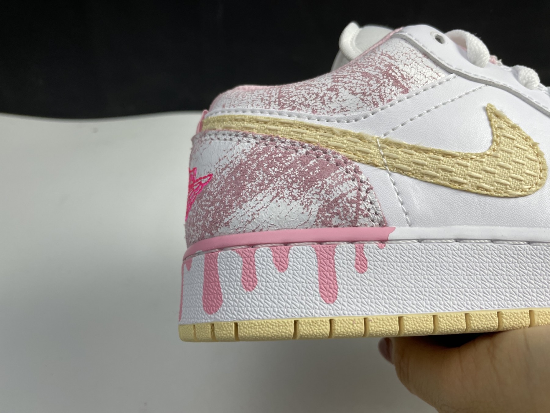 Air Jordan 1 Low SE GS "Paint Drip" - CW7104-601