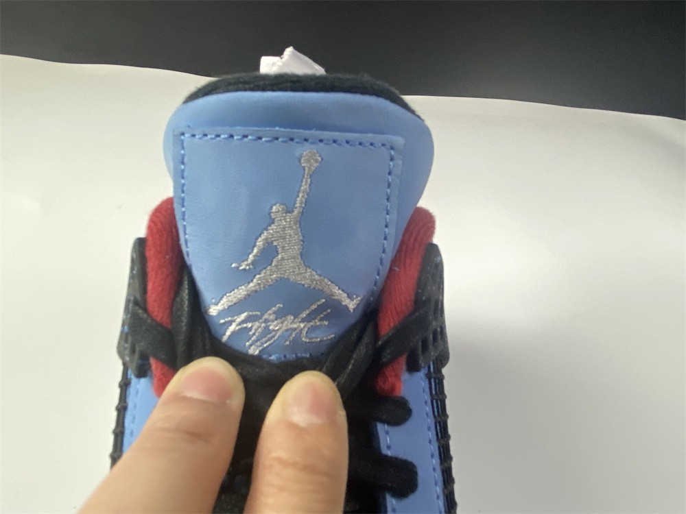 Travis Scott x Air Jordan 4 “Houston Oilers”  University Blue 308497-406