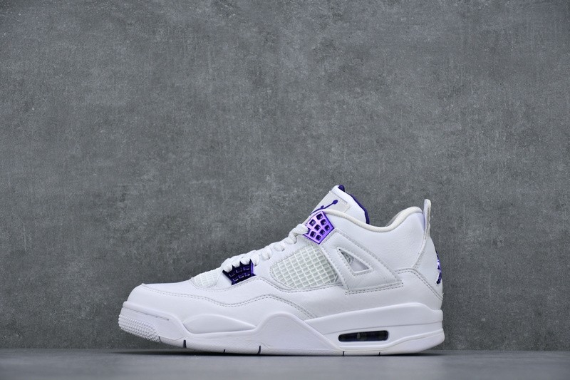 Air Jordan 4 Retro “Pure Money” white purple CT8527-115