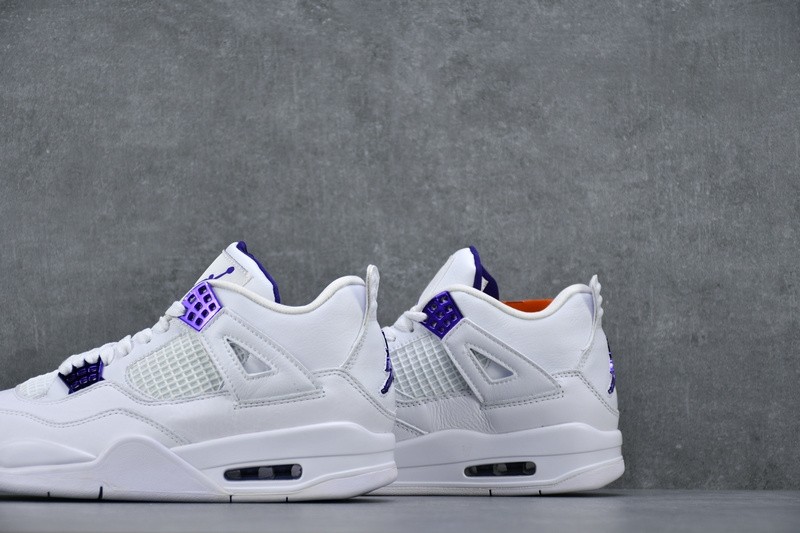 Air Jordan 4 Retro “Pure Money” white purple CT8527-115