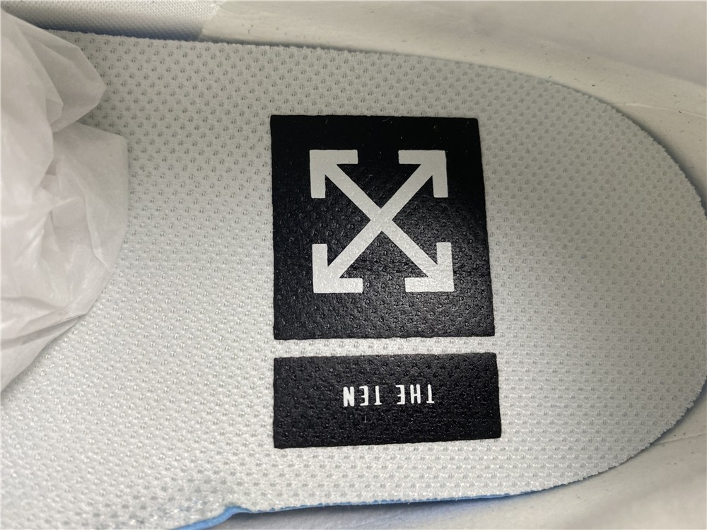 Off White X Air Max 97 The Ten White Cone Ice Blue AJ4585-100