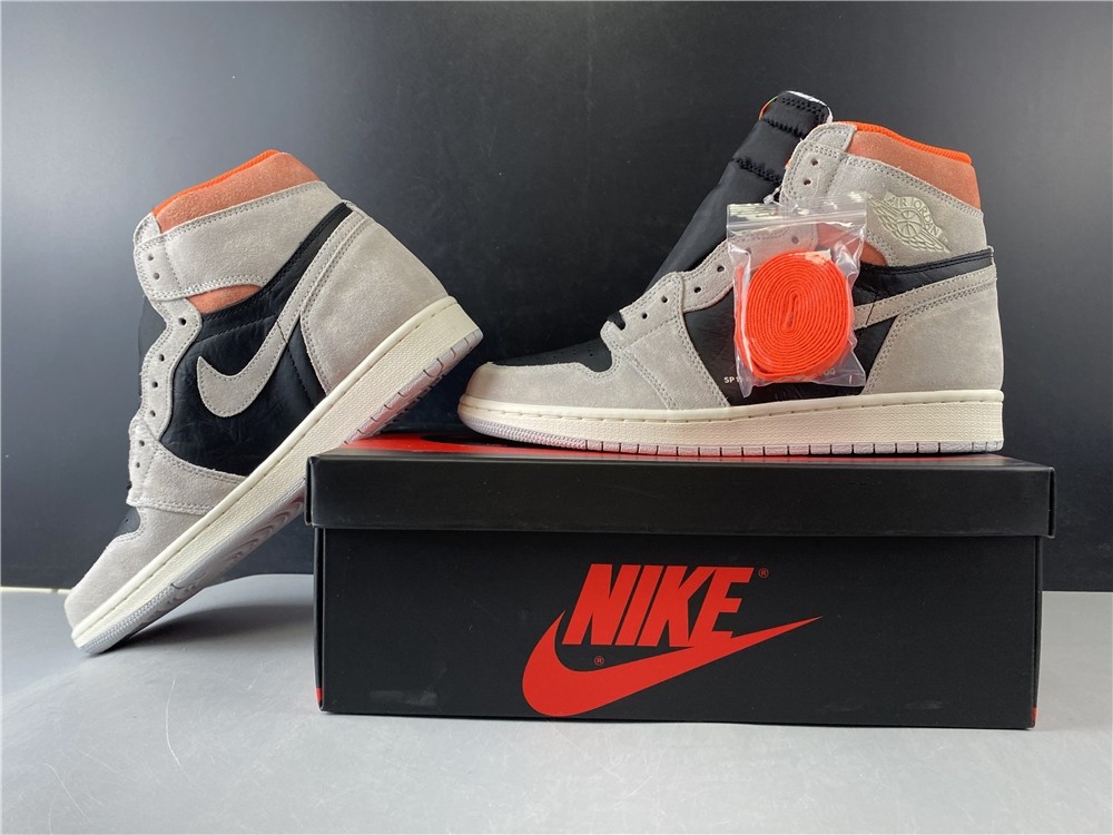 Air Jordan 1 Neutral Grey Hyper Crimson 555088-018