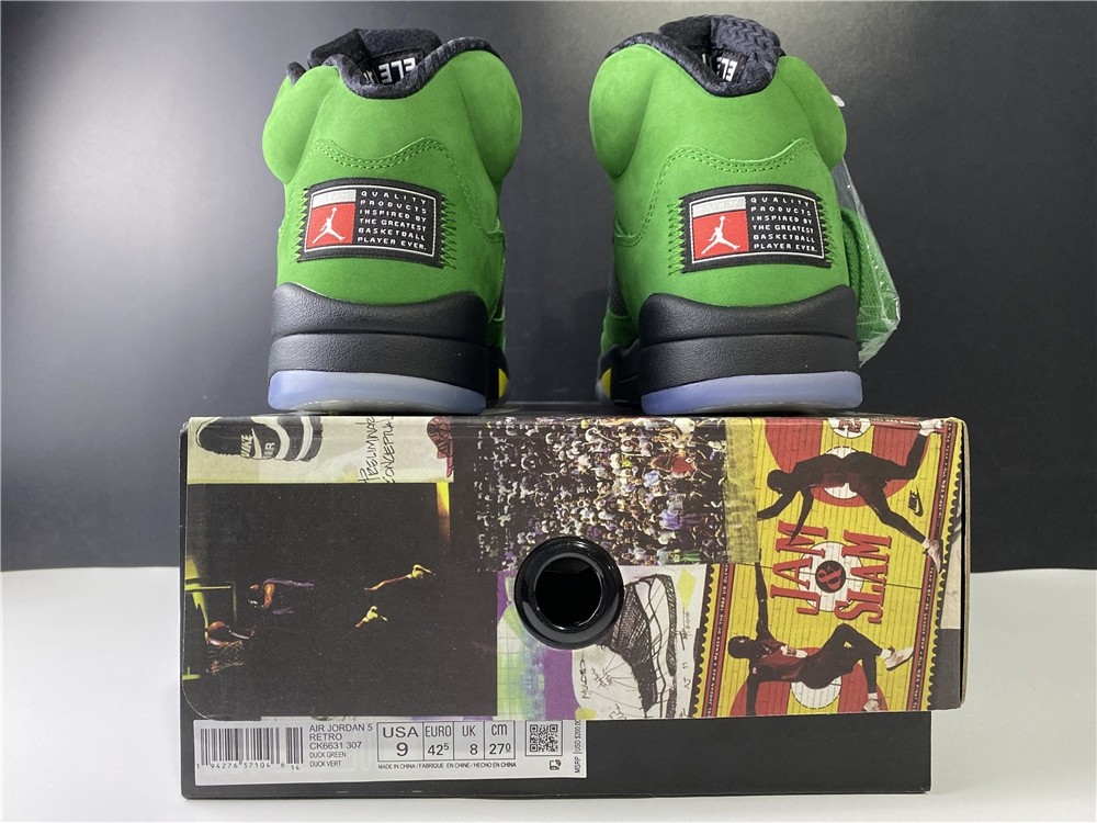 Air Jordan 5 “Oregon” DUCK GREEN CK6631-307