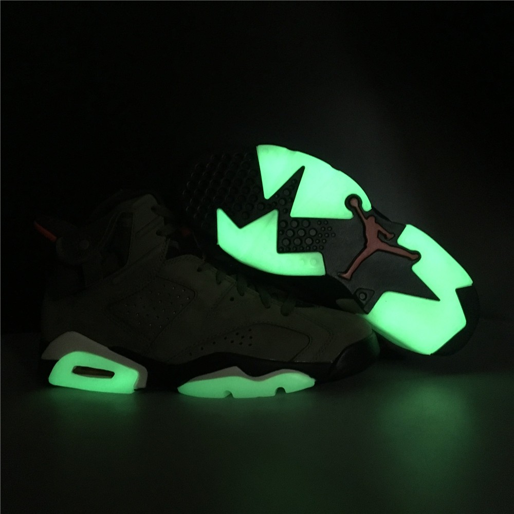 Travis Scott Air Jordan 6 Medium Olive Cactus Jack CN1084-200