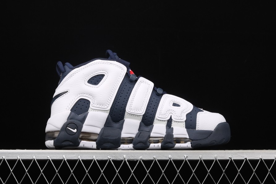Nike Air More Uptempo “Olympic” White/Midnight Navy  414962-104