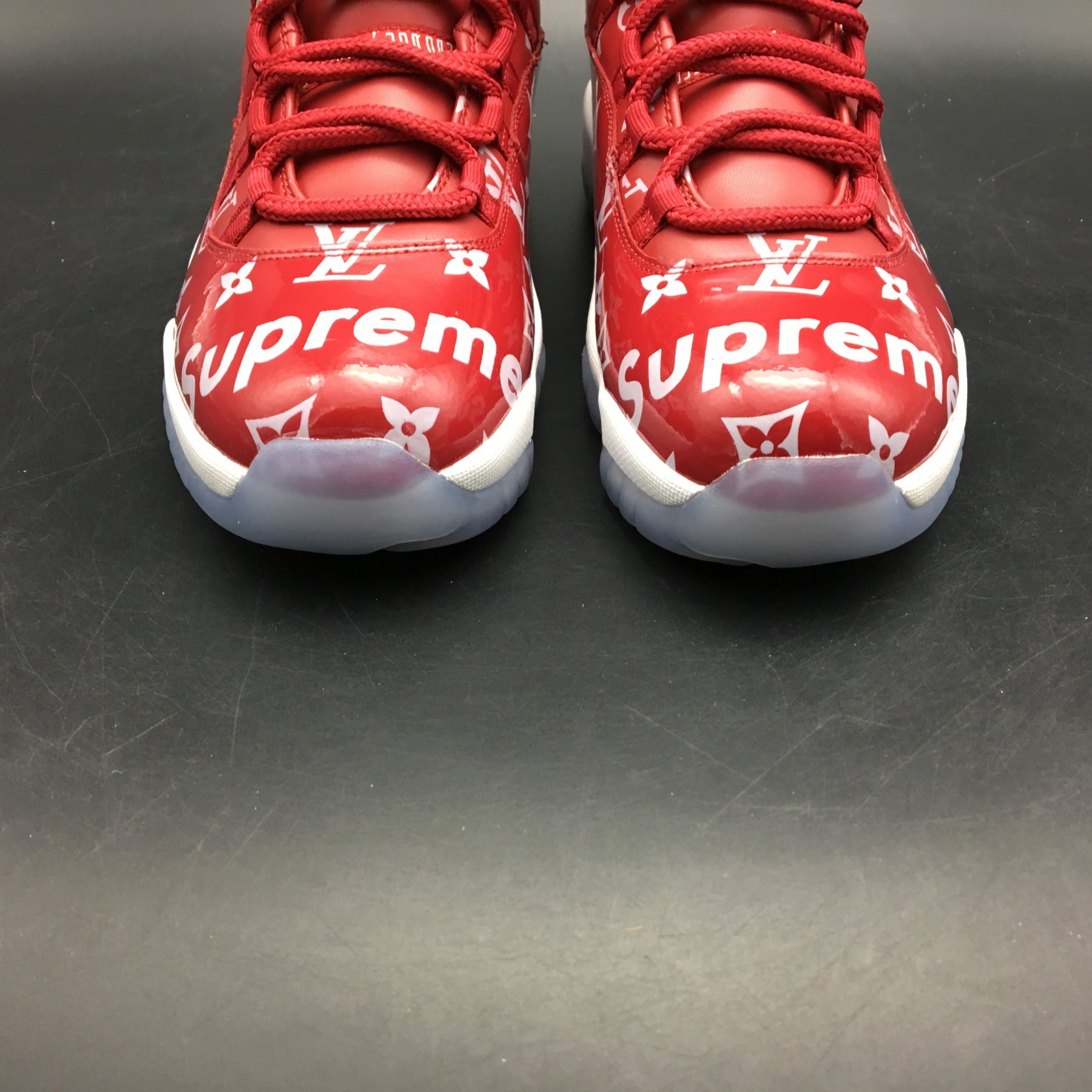 Air Jordans 11 Retro L x S Custom Red White 378037-624