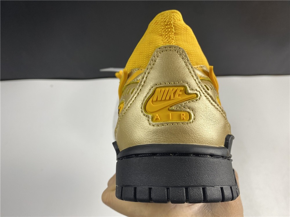 OFF-WHITE x Nike Air Rubber Dunk “University Gold” CU6015-700