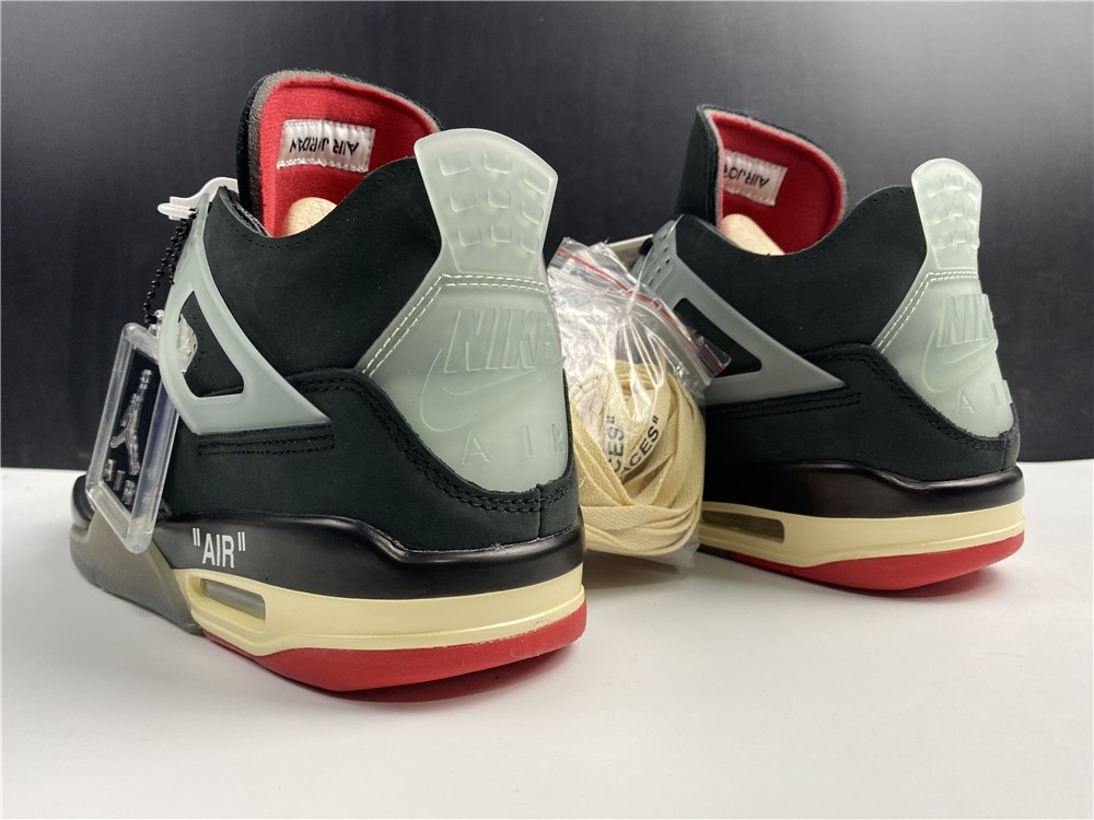 OFF-WHITE x Air Jordan 4 “Bred” CV9388-001