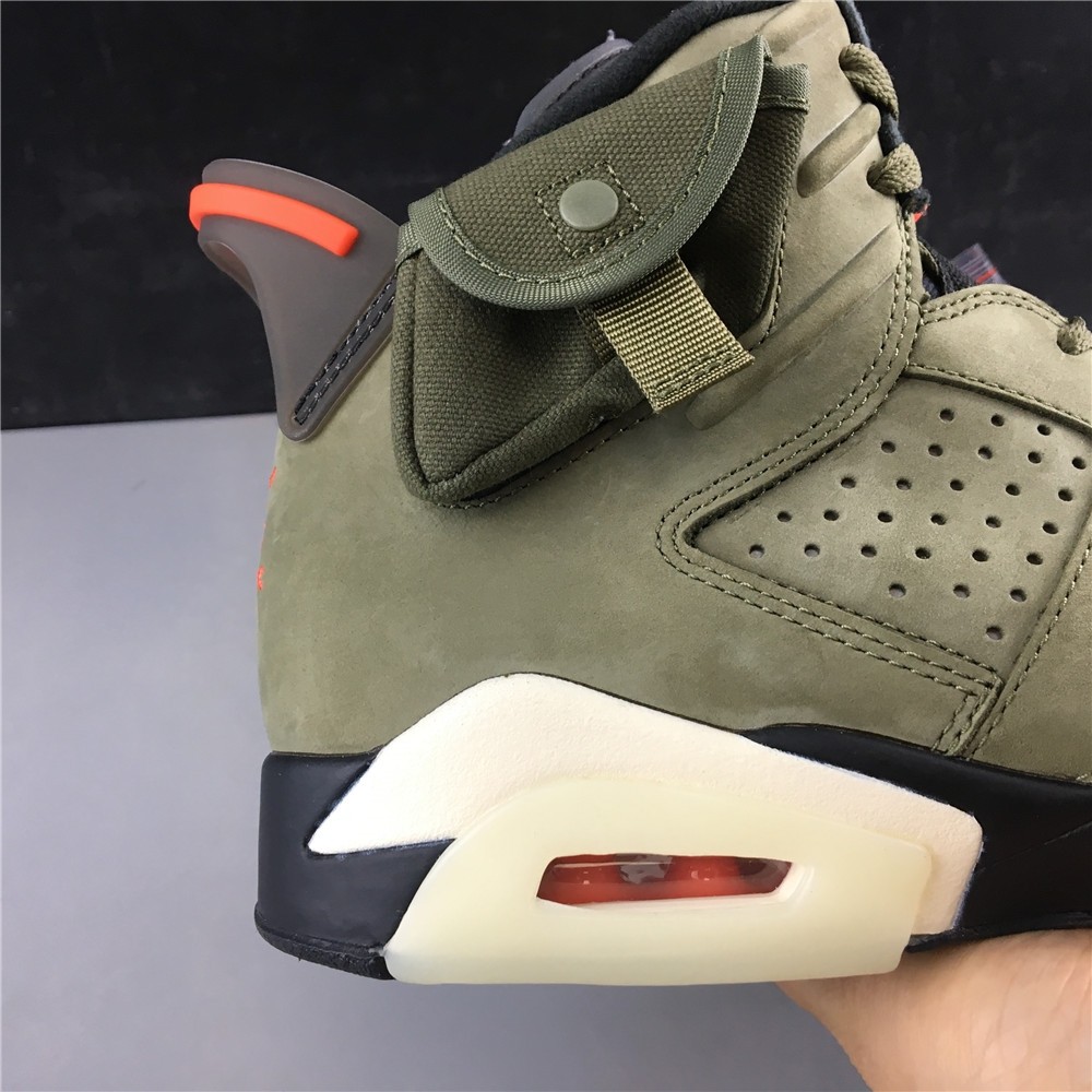 Travis Scott Air Jordan 6 Medium Olive Cactus Jack CN1084-200