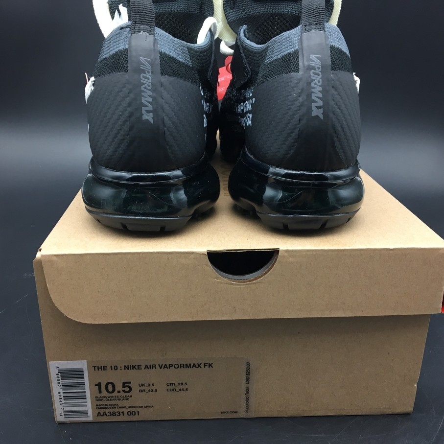 Nike The 10: Off-White X Air Vapormax FK "  AA3831-001