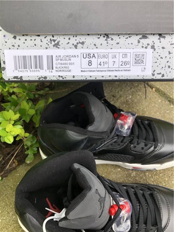 Air Jordan 5 SP “Black Muslin” CT8480-001