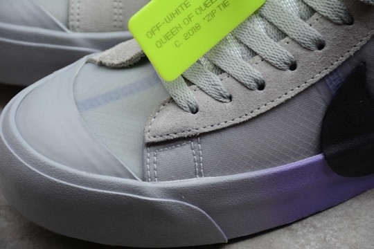 Nike Blazer Mid Off-White Wolf Grey Serena "Queen"  AA3832-002