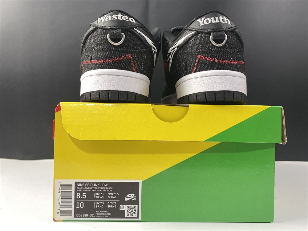 Wasted Youth x Nike Dunk SB Low “Black” DD8386-001