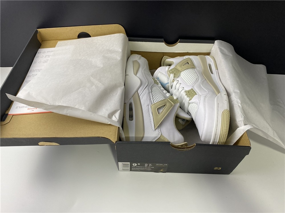 Air Jordan 4 GS Linen AJ4  487724-118