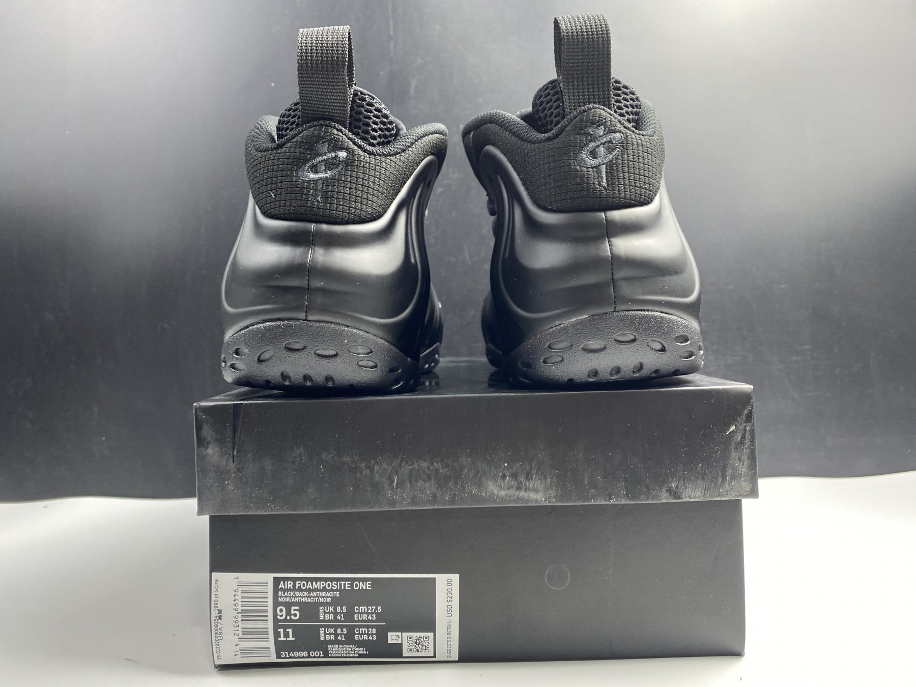 Nike Air Foamposite ALL Black 314996-001