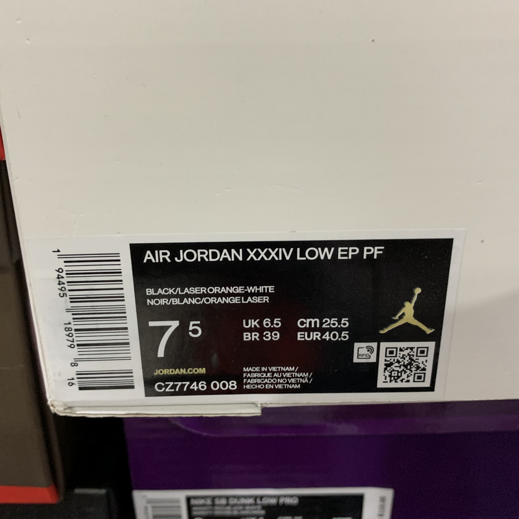 Air Jordan XXXIV Low Guo PF AJ34 CZ7746-008