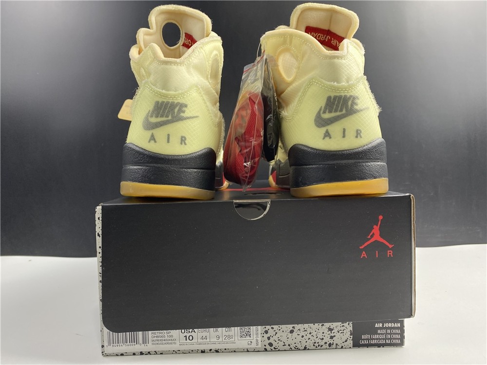 OFF-WHITE x Air Jordan 5 “Sail” DH8565-100