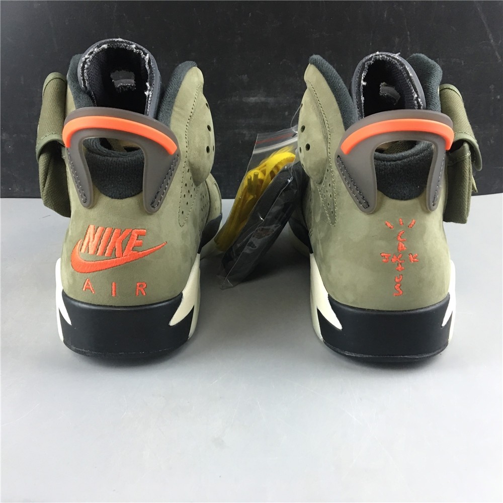 Travis Scott Air Jordan 6 Medium Olive Cactus Jack CN1084-200